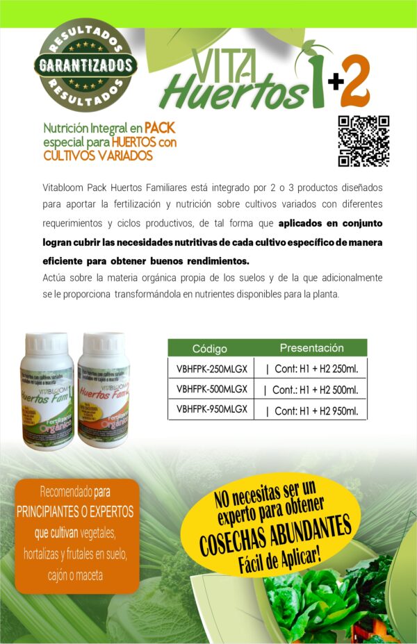 VITAHUERTOS DÚO<br> Nutrición Especializada <br>para FRUTALES - Imagen 2