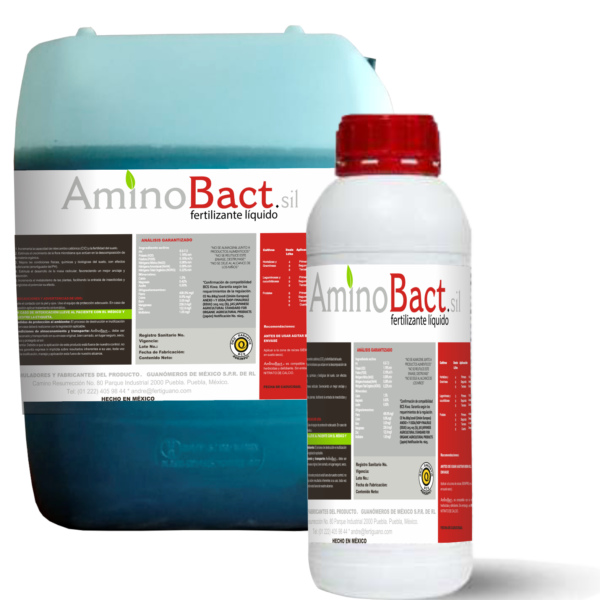Agrícola - AMINOBACT SIL-Fertilizante Orgánico Multienzimático, Enriquecido