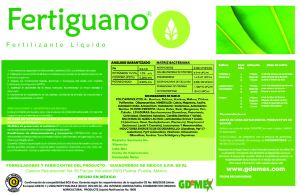 Agrícola - FERTIGUANO-Fertilizante Orgánico Certificado KIWA - Imagen 2