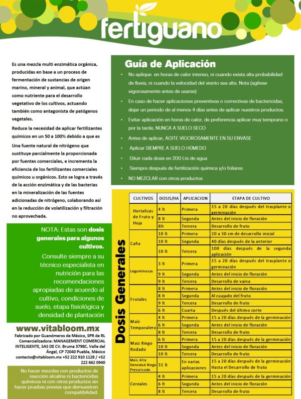 Agrícola - FERTIGUANO-Fertilizante Orgánico Certificado KIWA - Imagen 3