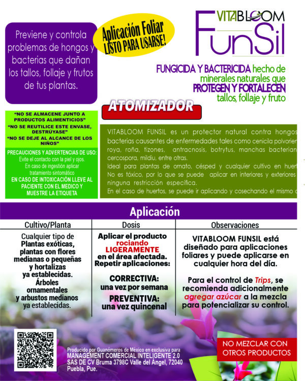 FUNSIL. <br>Fungicida Bactericida <br>100% Orgánico - Imagen 2
