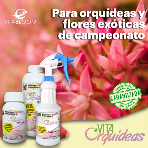 VITAORQUÍDEAS, Nutrición 100% Orgánica para Orquídeas