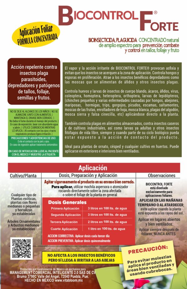Agrícola - BIOCONTROL. <br>Bioinsecticida <br>Concentrado - Imagen 3