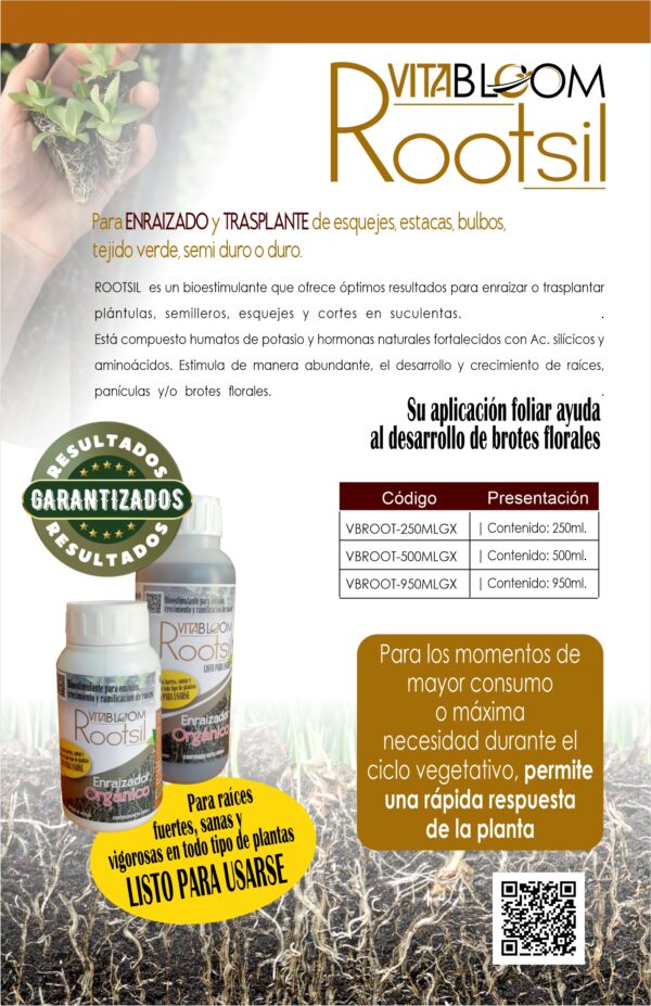 ROOTSIL, Ideal para<br> Traslantar y Enraizar. <br>¡Óptimos Resultados! - Imagen 3