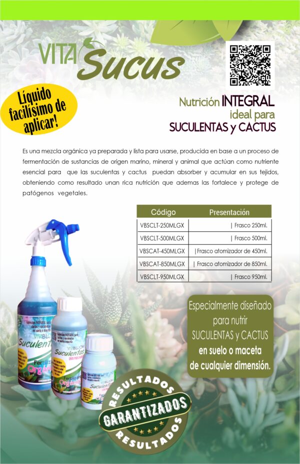 VITASUCUS, Nutrición Especializada para Suculentas y Cactus - Imagen 3