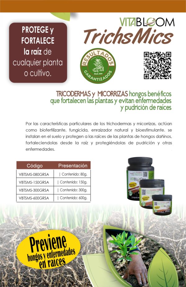 TRICHS-MICS. <br>Trichodermas y Micorrizas<br>Protección para Raices - Imagen 2