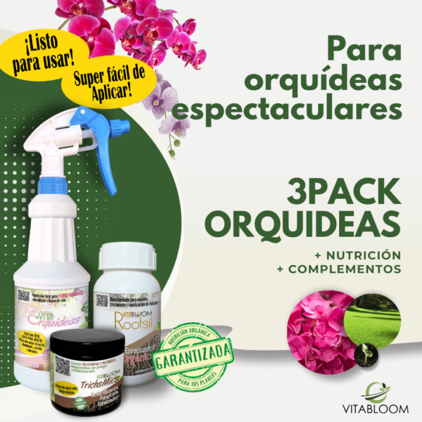 3PACK VITABLOOM, Combo Orquídeas, Nutrición Garantizada