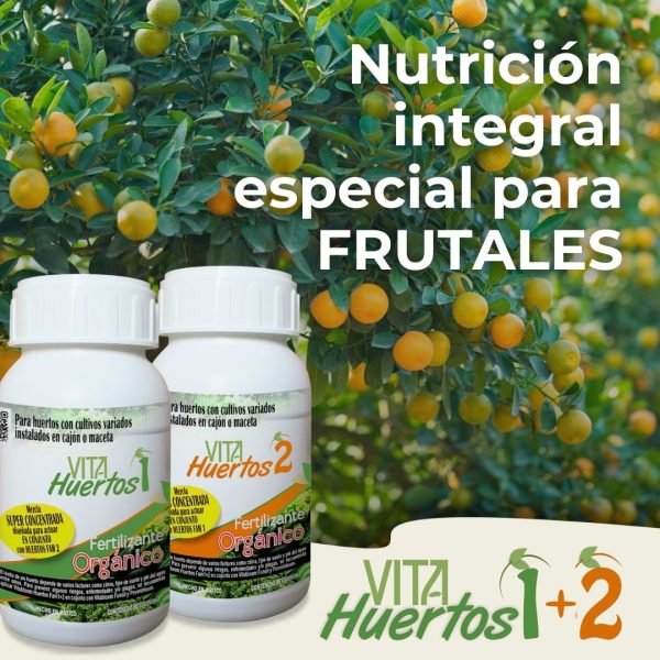 VITAHUERTOS DÚO<br> Nutrición Especializada <br>para FRUTALES